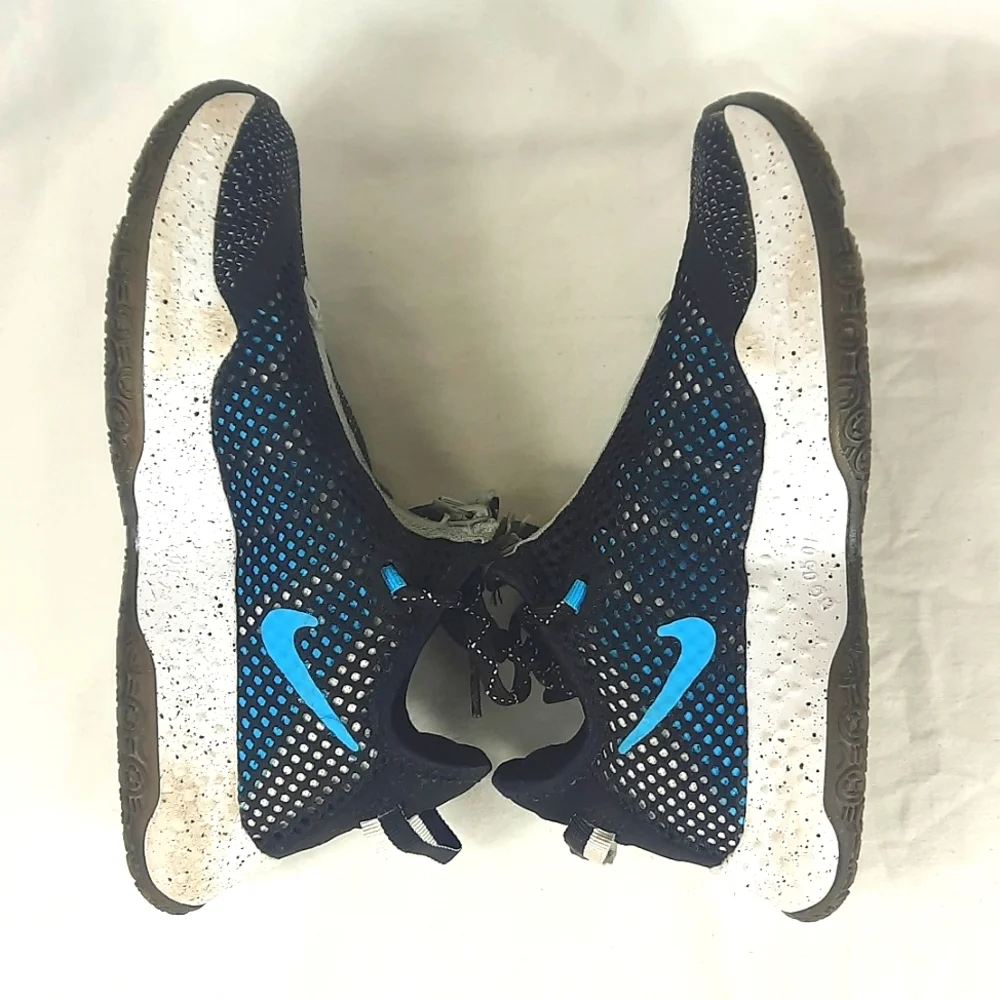 NIKE PG4 PAUL GEORGE Mens Shoes Size 4.5 black white gray blue CD5079-004